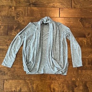Gibson cozy fleece convertible sweater size medium in charcoal gray